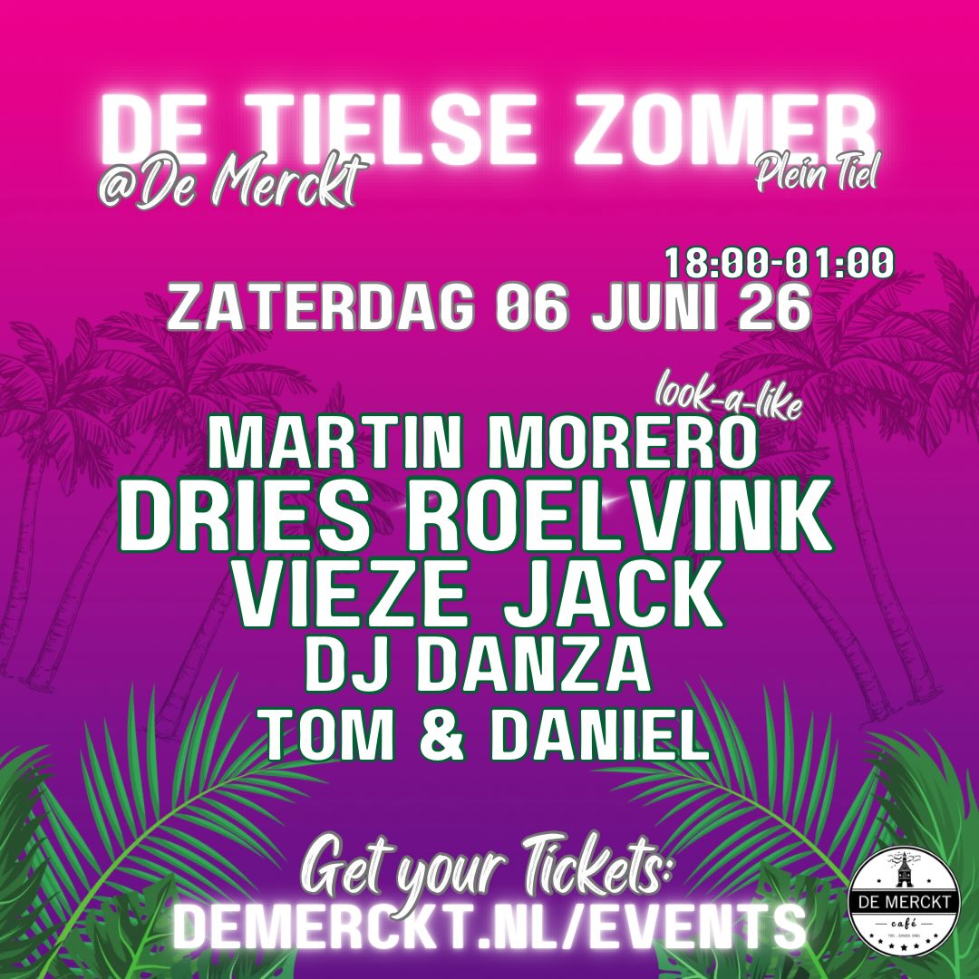 De tielse zomer 2026 6 juni de tielse zomer 2026